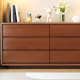 Rubberwood Butcher Block Drawers Extension Writing Desk Image - 13