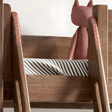 Rubberwood Space-Saving Bunk Bed with Mattress and Guardrail Image - 8