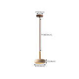 Rusti Natural Finish Sintered Stone Drum Pendant Light #size