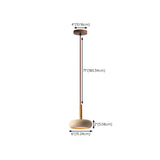Rusti Natural Finish Sintered Stone Drum Pendant Light #size