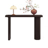 Rustic Asymmetric Wood Leg Entryway Console Table Image - 3