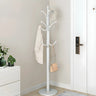 Rustic Black Hooks Metal Space-Saving Freestand Hall Tree Image - 3