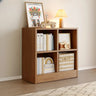 Rustic Brown Rectangular Cube Wooden Storage Bookcase Image - 13