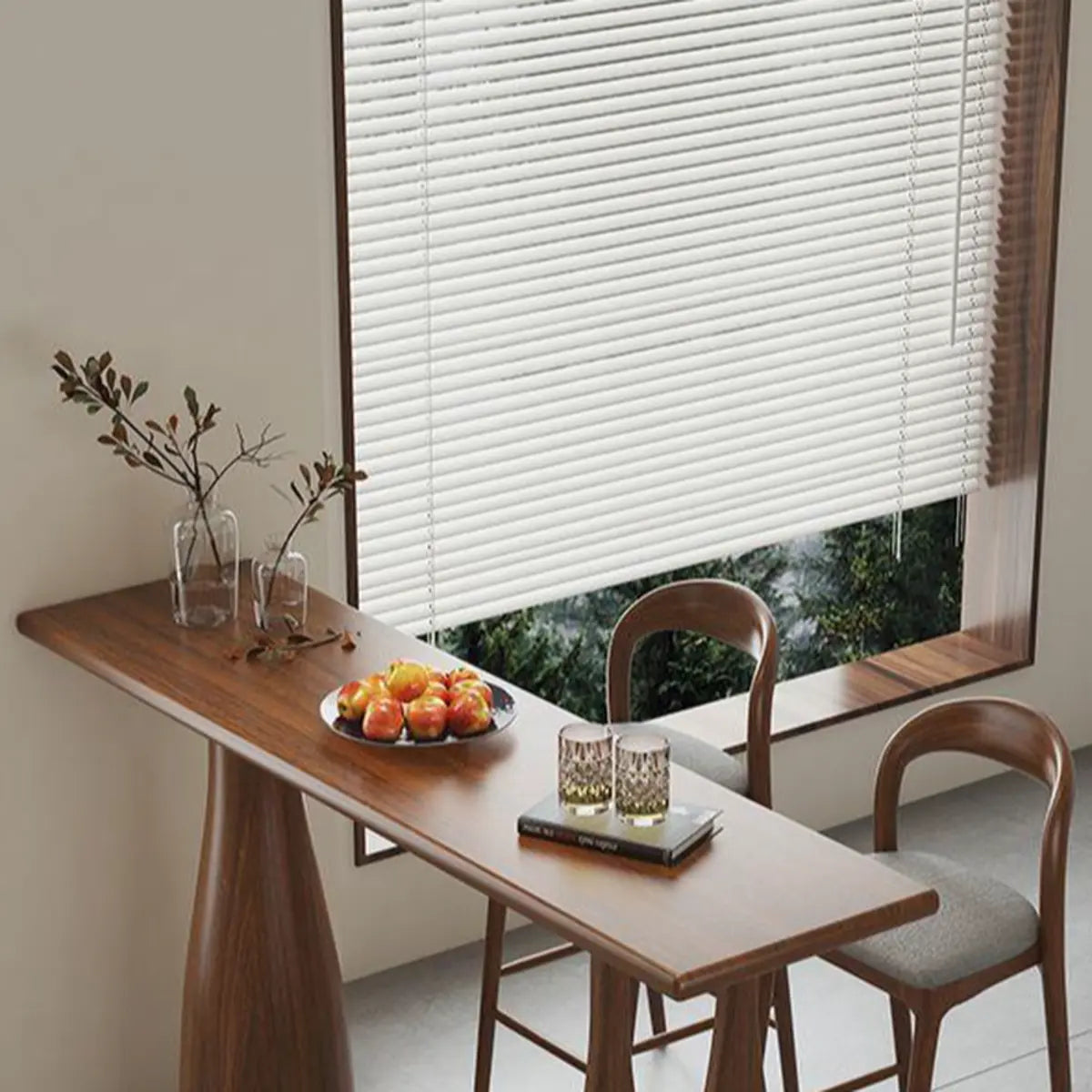 Rustic Brown Rectangular Wood Bar Table for Dining Image - 8