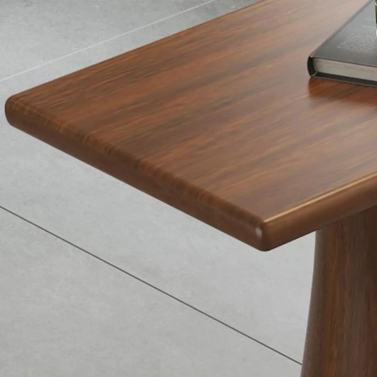 Rustic Brown Rectangular Wood Bar Table for Dining Image - 9