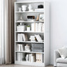 Rustic Brown Walnut Finish Wood Barrister Bookcase Image - 17