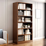 Rustic Brown Walnut Finish Wood Barrister Bookcase Image - 12