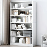 Rustic Brown Walnut Finish Wood Barrister Bookcase Image - 16