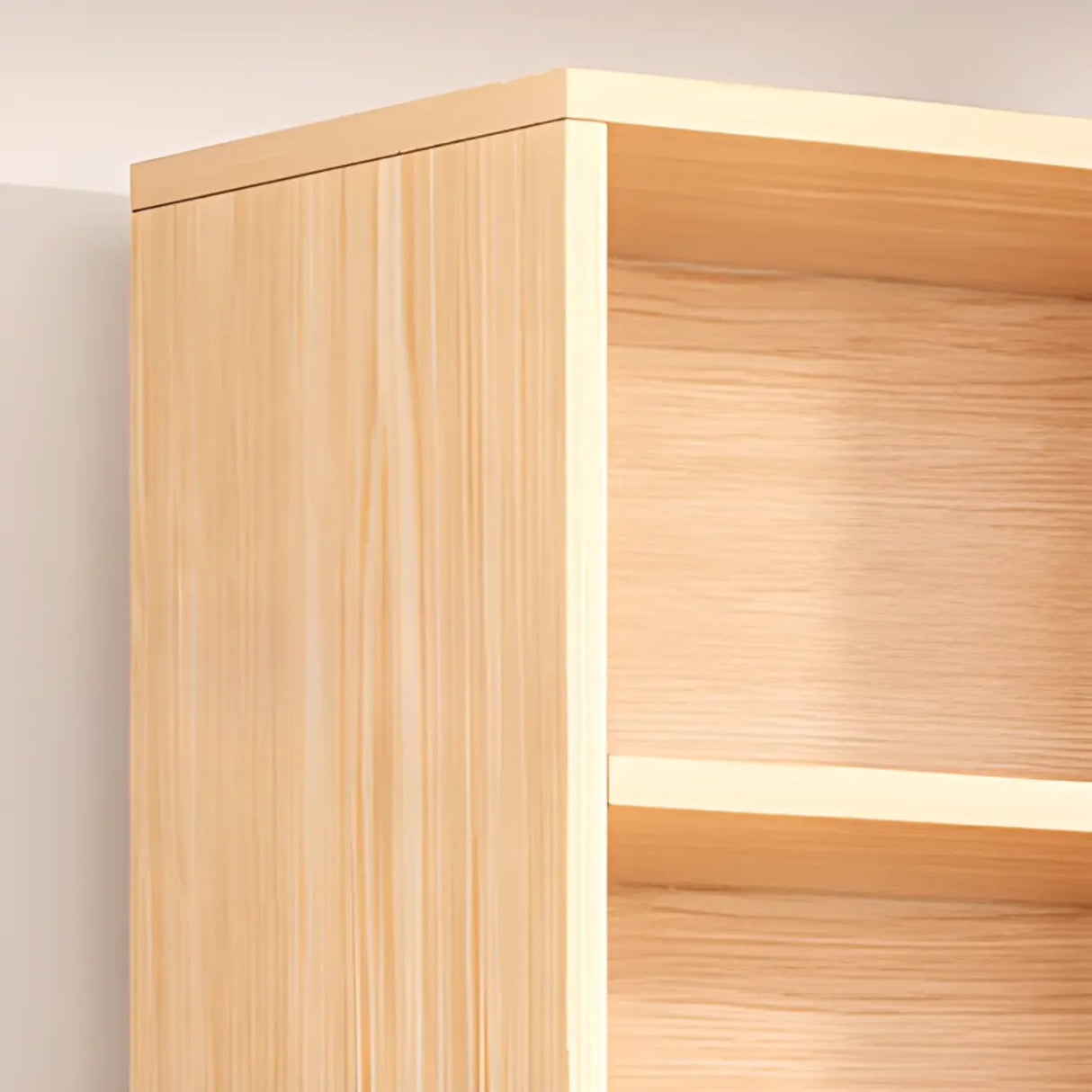 Rustic Brown Walnut Finish Wood Barrister Bookcase Image - 6