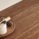 Rustic Classic Entryway Narrow Rectangular Wood Console Table Image - 5