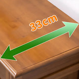 Rustic Closed Back Wood Hallway Brown Medium Shoe Cabinet Image - 16
