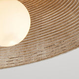 Rustic Entrance Mini Beige Barn Semi-Flush Mount Light Image - 8