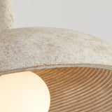 Rustic Entrance Mini Beige Barn Semi-Flush Mount Light Image - 9