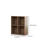 Rustic Espresso Rectangular Timber Wide Bookshelves Image - 19
