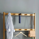 Rustic Ladder Bamboo Entryway Multi-Tier Shoe Rack Storage Image - 8