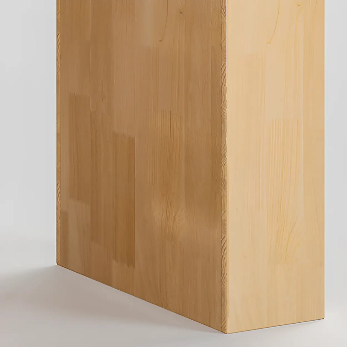 Rustic Natural Finish Adjustable Shelves Wood Bookcase Image - 15