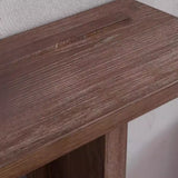 Rustic Natural Rectangular Wood Entryway Console Table Image - 4