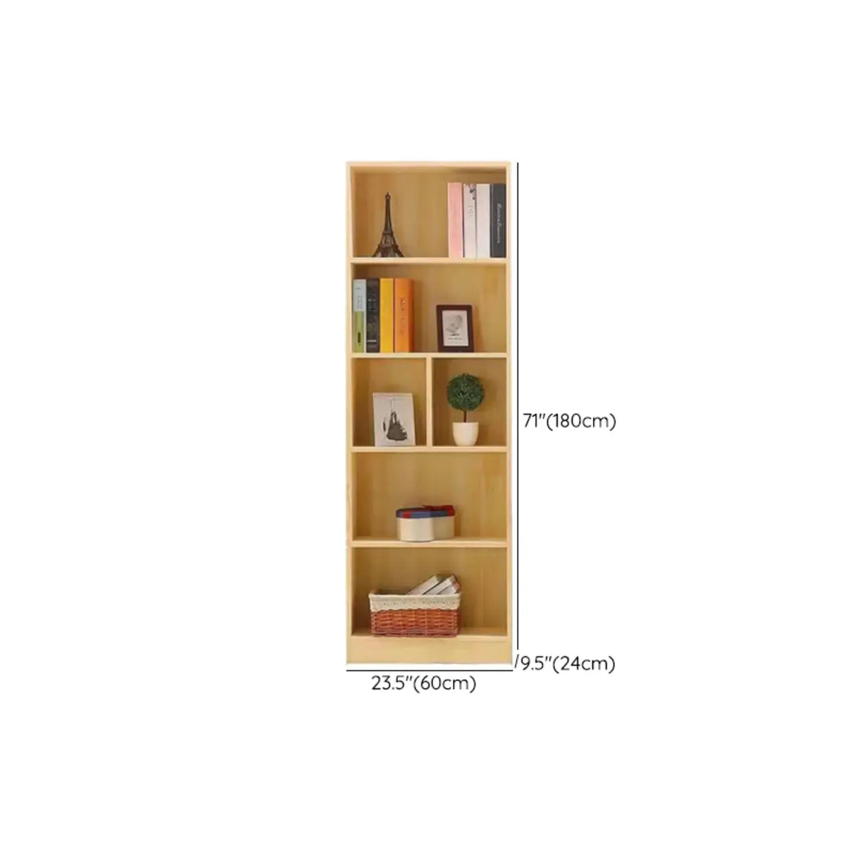 Rustic Natural Wood Vertical Pine Barrister Bookcases 
