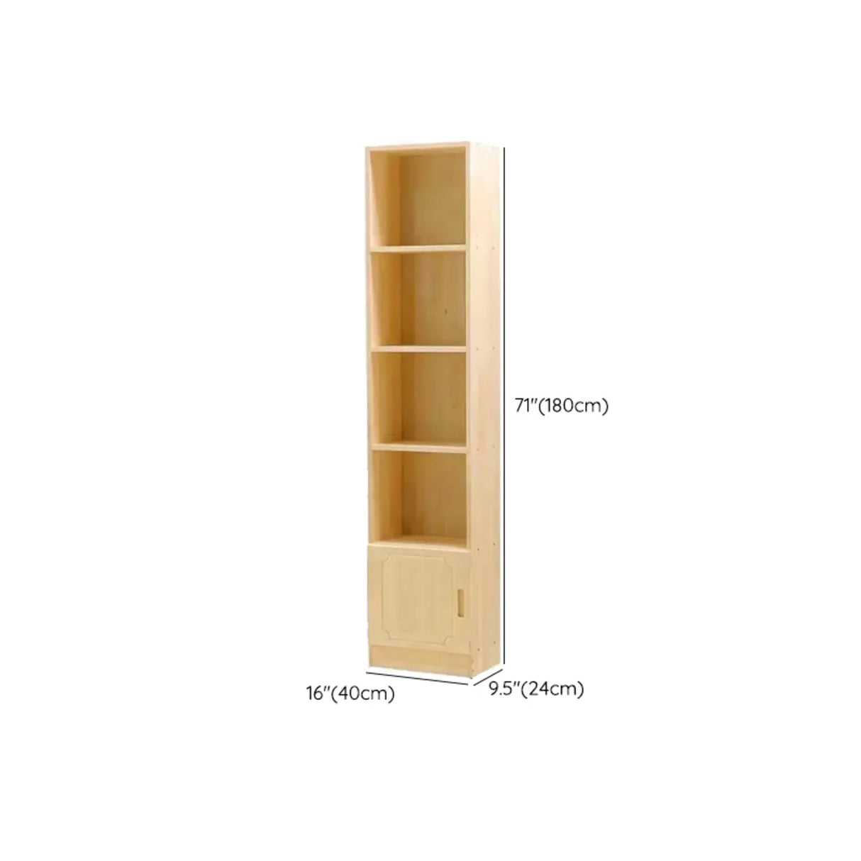 Rustic Natural Wood Vertical Pine Barrister Bookcases Image - 14