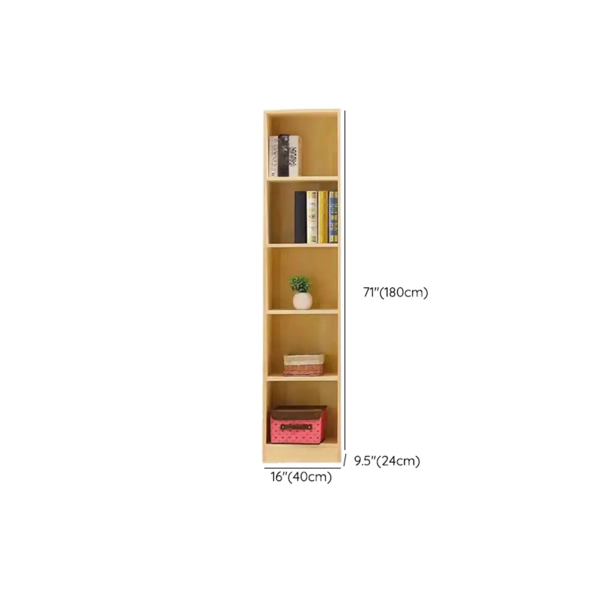 Rustic Natural Wood Vertical Pine Barrister Bookcases Image - 15