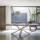 Rustic Rectangle Pine Natural Large Dining Table Image - 1