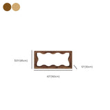 Rustic Rectangle Wood Entryway Console Table with Floor Shelf Image - 12