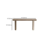 Rustic Rectangular Pine Wood Sled base Console Table #size