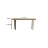 Rustic Rectangular Pine Wood Sled base Console Table Image - 9