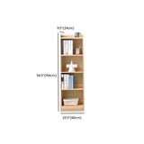 Rustic Rectangular Vertical Pine Open Display Bookcase Image - 25
