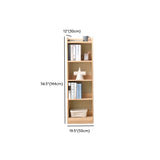 Rustic Rectangular Vertical Pine Open Display Bookcase Image - 29