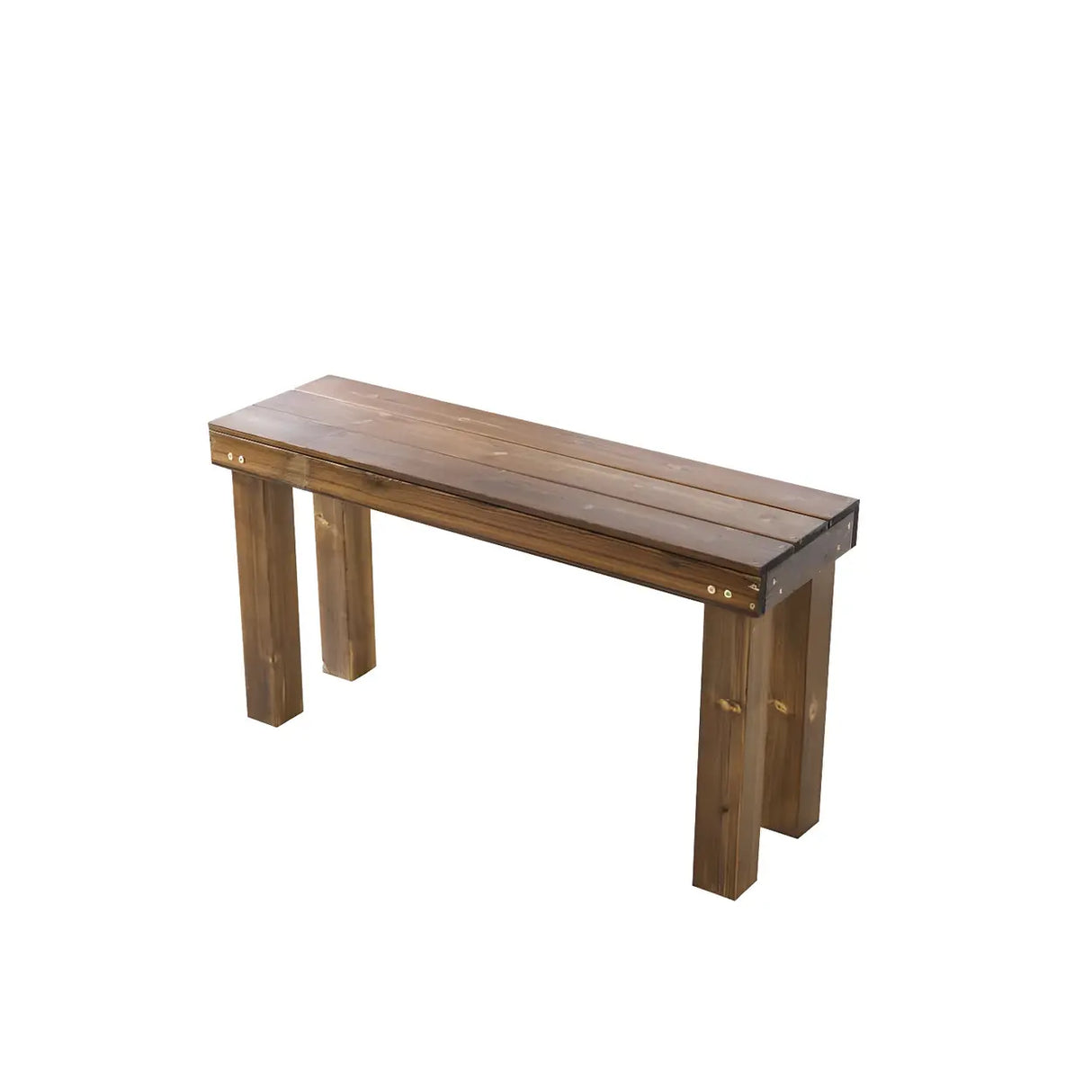 Rustic Rectangular Wooden Waterproof Brown Plant Stand Image - 12