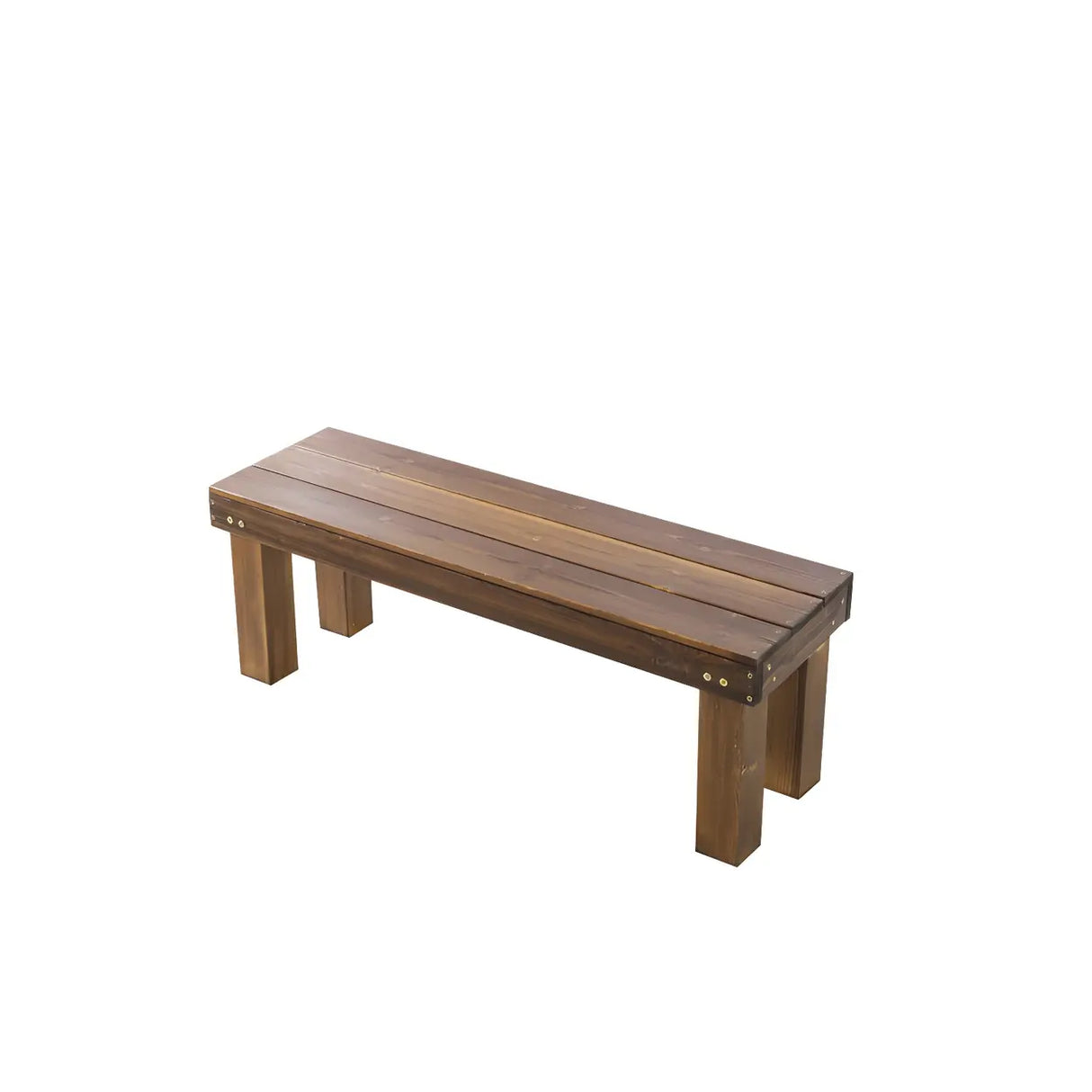 Rustic Rectangular Wooden Waterproof Brown Plant Stand Image - 3