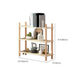 Rustic Simple Open Rectangle Wood Display Bookshelf #size