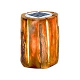 Rustic Simple Wood Solar Path Outdoor Decor Table Lamp Image - 6
