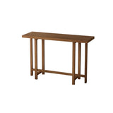 Rustic Stain Resistant Solid Wood Entryway Console Table Image - 4