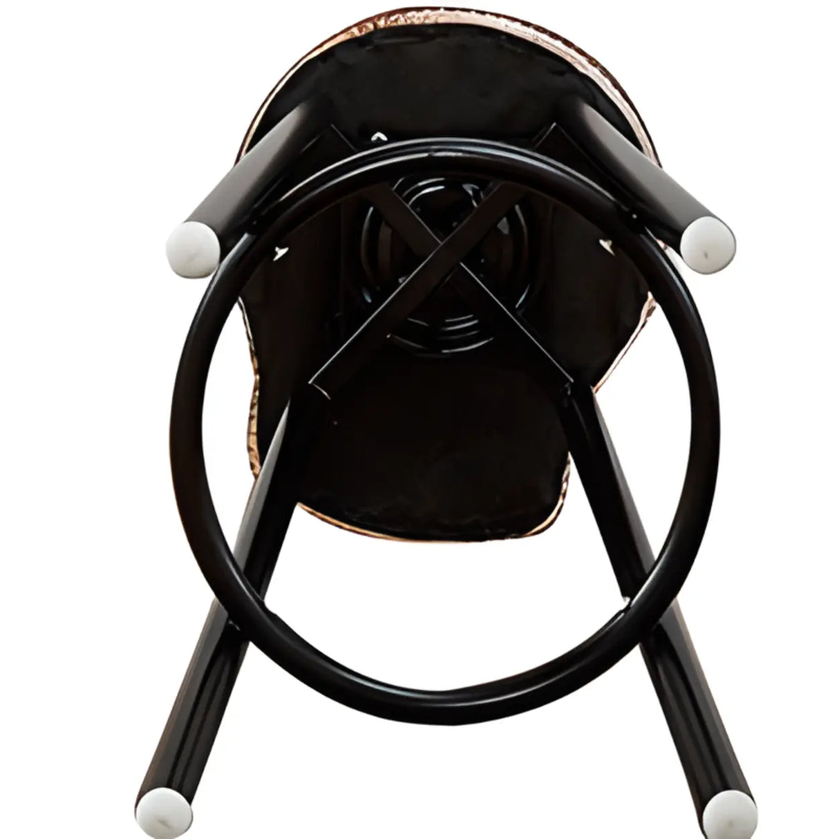 Rustic Swivel Multiple Colour Fabric Round Bar Stool Image - 10