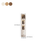 Rustic Tall Narrow Wood Bookcase with Glass Doors and Drawers Image - 26