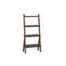 Rustic Timber Finish Ladder Vertical Display Bookshelf Image - 13