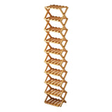 Rustic Vertical Bamboo Corner Brown Multi-Tier Shoe Rack Image - 10