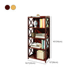 Rustic Vertical Bamboo Rectangle Rack Wood Bookshelf Image - 23