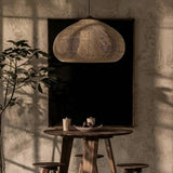 Rustic Wabi Sabi Style Rattan Bamboo Woven Pendant Lights Image - 4