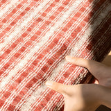 Rustic Wood Woven Rope Open Back Armless Dining Chair Image - 9