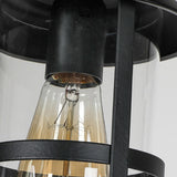 Rustic Wooden Lantern Kitchen Island Chandelier Light Image - 17