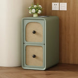 Scandinavia Wood Cream Small Nightstand with Drawers Image - 11