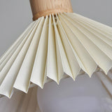 Scandinavian 3-Light Pleated Fabric Cone Island Light Image - 8
