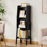 Scandinavian Bamboo Vertical Bookshelf with High Legs Image - 17