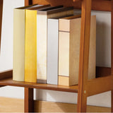 Scandinavian Bamboo Vertical Bookshelf with High Legs Image - 19