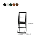 Scandinavian Corner Vertical Foldable Wood Ladder Bookshelf #size