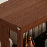 Scandinavian Corner Vertical Foldable Wood Ladder Bookshelf Image - 6