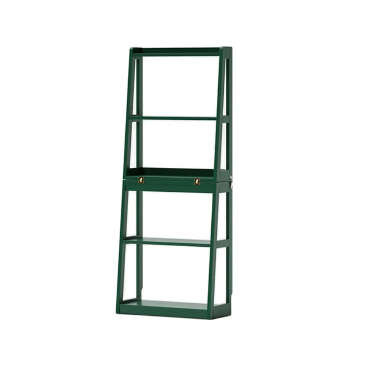 Scandinavian Corner Vertical Foldable Wood Ladder Bookshelf Image - 7
